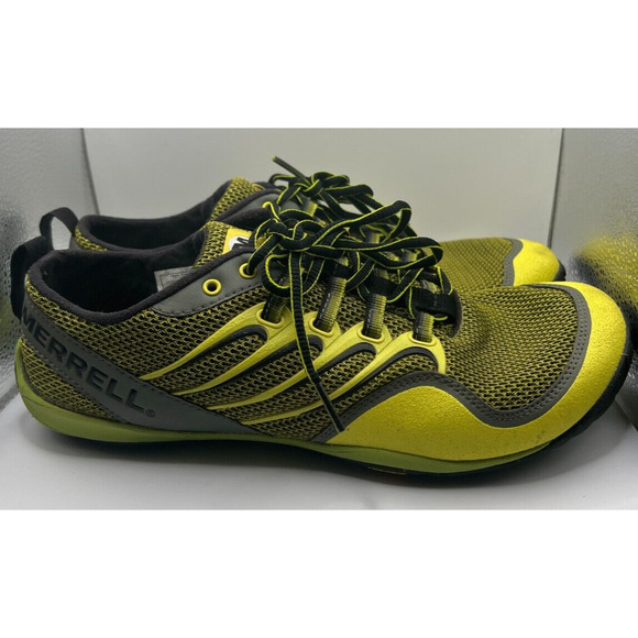 Merrell Mens Trail Glove Amazon Size 9 Yellow Outdoor Trail Shoe 841026 - Picture 4 of 9